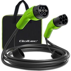 Kabel do ładowania samochodów Qoltec Typ 2, 400V, 11kW, 16A, 5m (52473)