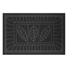 Douceur d`Interieur Wycieraczka gumowa pod drzwi FEUILLES, 45 x 75 cm