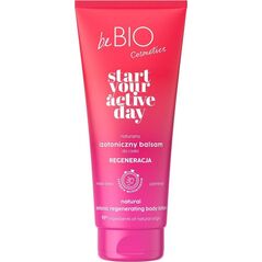 beBIO Start Your Active Day naturalny izotoniczny balsam do ciała regeneracja 200ml