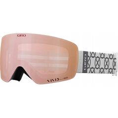 Gogle zimowe GIRO CONTOUR RS WHITE MONOGRAM (Szyba lustrzana kolorowa VIVID-Carl Zeiss ROSE GOLD 19-42% S2 + Szyba lustrzana kolorowa VIVID-Carl Zeiss INFRARED 58% S1) (NEW 2024/2025)