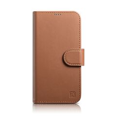 iCarer Wallet Anti-RFID 2in1 Apple iPhone 14 brown