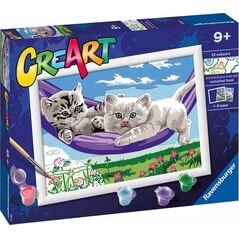 Ravensburger Malowanka CreArt Seria D Classic Kocieta w hamaku