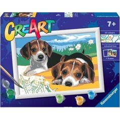 Ravensburger Malowanka CreArt dla dzieci Szczeniaczki Jack Russel
