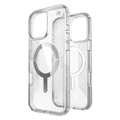Case Speck Presidio Perfect-Clear Grip MagSafe Apple iPhone 16 Pro Max (Clear / Chrome Finish / Serene Silver)