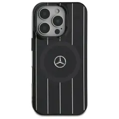 Mercedes MEHMP16S23HRSK Apple iPhone 16 hardcase MB Double Layer Crossed Lines MagSafe black