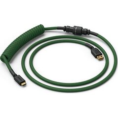 Kabel USB Glorious PC Gaming Race USB-A - USB-C 1.36 m Zielony (GLO-CBL-COIL-FG)