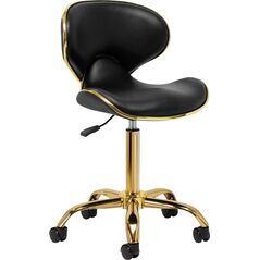 Gabbiano taboret kosmetyczny Q-4599G Złoto Czarny