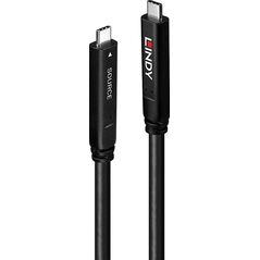Kabel USB Lindy LINDY 15m USB 3.2 Gen 2 & DP 1.4 Typ C Hybridkabel