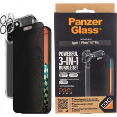 PanzerGlass PanzerGlass iPhone 15 Pro Max 3-in-1 Privacy Pack