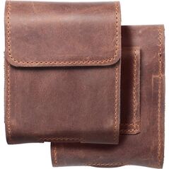 OEM Kabura uniwersalna do paska skórzana ROYAL Crazy Horse pozioma rozmiar V do SAMSUNG FLIP 1 / 2 / 3 / 4 / HUAWEI P50 Pocket / MOTOROLA RAZR 5G brązowa