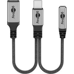 Adapter USB Goobay Adapter USB-C™ do USB-C™ i jack, 3,5 mm AUX - Długość kabla 0.15 m