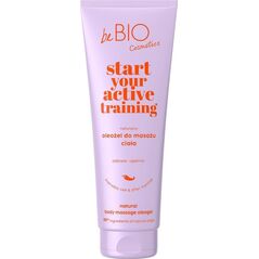 beBIO Start Your Active Training naturalny oleożel do masażu ciała 250ml