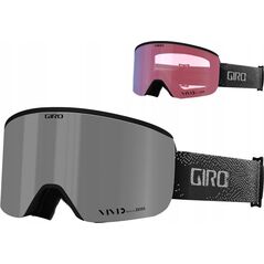 Gogle zimowe GIRO AXIS BLACK & WHITE BIT TONE (Szyba lustrzana kolorowa VIVID-Carl Zeiss VIVID ONYX 08-18% VLT S3 + Szyba lustrzana kolorowa VIVID-Carl Zeiss INFRARED 58% S1) (NEW 2023/2024)