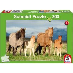 Schmidt Spiele Puzzle 200 Konie - rodzinne zdjęcie G3