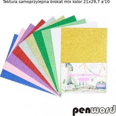 Penword TEKTURA SAMOPRZYLEPNA BROKAT MIX KOLOR 21X29, 7 a10 Penword TARGI