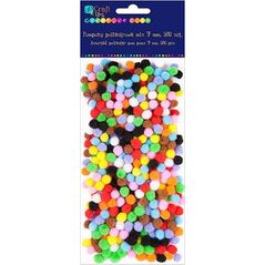 DP Craft Pompony poliestrowe DPCRAFT 7mm 380szt. Dalprint