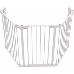 Flamingo Noma 3-częściowa bramka zabezpieczająca Modular, metalowa, biała