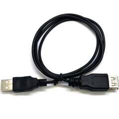 Kabel USB C-Tech USB-A - USB-A 1.8 m Czarny (CB-USB2AA-18-B)