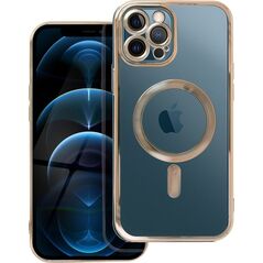 OEM Futerał ELECTRO MAG COVER kompatybilny z MagSafe do IPHONE 12 Pro Max złoty