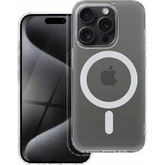 OEM Futerał FROST MAG COVER kompatybilny z MagSafe do IPHONE 15 transparentny
