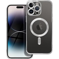 OEM Futerał ELECTRO MAG COVER kompatybilny z MagSafe do IPHONE 14 Pro Max srebrny