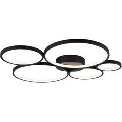 Lampa sufitowa Trio Nowoczesny plafon sufitowy czarny Trio RONDO LED 622610532