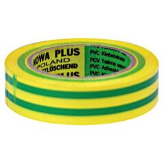 Mega Taśma izolacyjna PCW 19mm 20m 1000V żółtozielona - 13102L