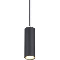 Lampa wisząca Globo Lampa wisząca Robby 57911HB okrągła do holu czarna chrom
