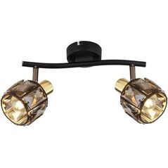 Lampa sufitowa Globo Lampa sufitowa Indiana 54357-2B z regulacją czarna przydymiona