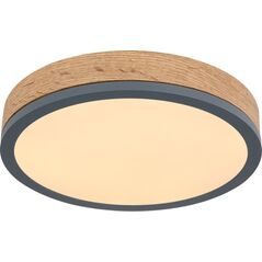 Lampa sufitowa Globo Sufitowa lampa Doro 416080WD1R okrągła LED 12W drewno