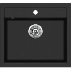 Zlewozmywak Aquasanita Quadro SQQ100, 601 Czarny metalik