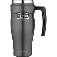 Thermos Wodoszczelny termokubek z uchwytem Thermos 0,47l - metaliczny szary