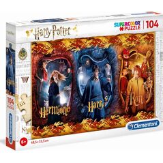 Clementoni Puzzle 104 elementów Hermione, Harry, Ron. Harry Potter