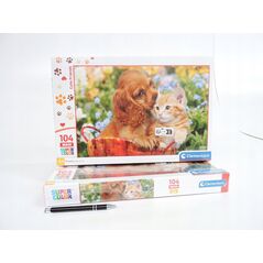 Clementoni CLE puzzle 104 maxi SuperKolor Cute friends 25763