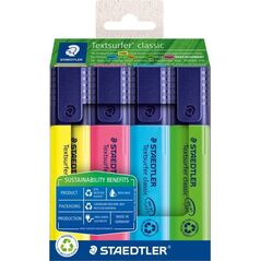 Staedtler STAEDTLER Textmarker Textsurfer classic 4er-Set sort. retail