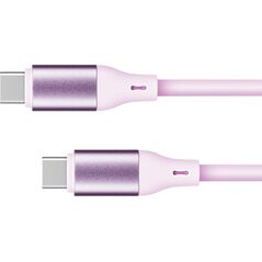 Kabel USB Kruger&Matz USB-C - USB-C 1 m Różowy (KM1269-1P)