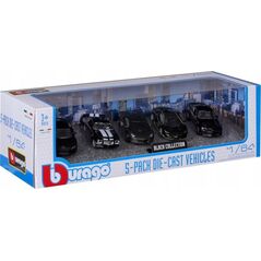 Bburago BBU 1:64 BBurago 5-pak BlackCollection 59150BK
