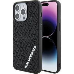 Karl Lagerfeld Karl Lagerfeld KLHCP15X3DMKRLK iPhone 15 Pro Max 6.7" czarny/black hardcase 3D Rubber Multi Logo