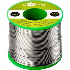 Goobay Cyna lutownicza bezołowiowa,  0,8 mm, rolka 250 g