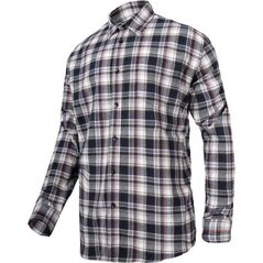 Lahti Pro Koszula flanelowa bawełniana szaro-czarna w kratę rozmiar XXL (L4180405)