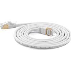 Wantec Wantec Extra dünnesCat.7 RohCable SSTP Patch Cable - 0,2 m - Cat.7 RohCable - S/FTP (S- STP) - RJ- 45 - RJ- 45 - white (7114)