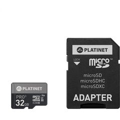 Karta Platinet Pro MicroSDHC 32 GB Class 10 UHS-III/U3 A1 V30 (PMMSD32UIII / 44003)