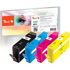 Peach Peach PI300-760 nabój z tuszem 3 szt. Zamiennik Czarny, Cyjan, Purpurowy, Żółty