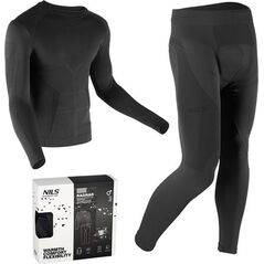 Nils Extreme BTZ0060 BIELIZNA TERMOAKTYWNA CZARNA MĘSKA ZESTAW L/XL RAGNAR NILS
