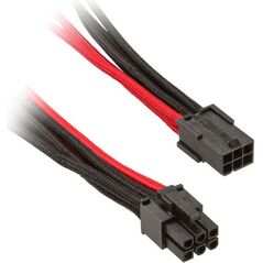 SilverStone PCIe 6-pin - PCIe 6-pin, 0.25m, Czarno-czerwony (SST-PP07-IDE6BR)