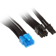 SilverStone PCIe 8-pin - PCIe 8-pin, 0.55m, Czarny (SST-PP06B-PCIE55)