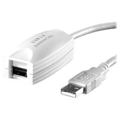 Kabel USB Secomp USB-A - 5 m Biały (12.99.1100)