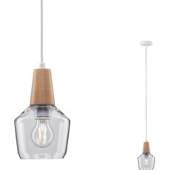 Lampa wisząca Paulmann Neordic Ylvie Lampa wisząca max. 1x20W E27 230V Szkło/Drewno