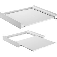 Maclean Łącznik pralki z suszarką półka Maclean MC-890 aluminium, uniwersalny, max 60kg