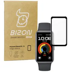 Bizon Glass Watch Edge Hybrid Huawei Band 9 / Band 8 black